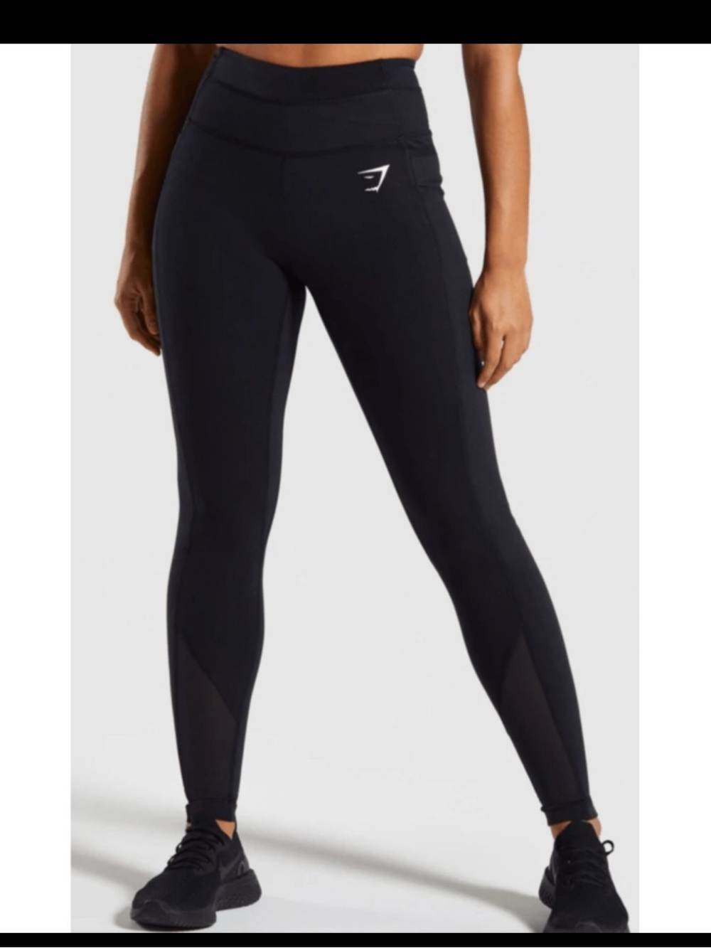 Gymshark Dreamy Mesh High Rise Workout Leggings Black Size Small